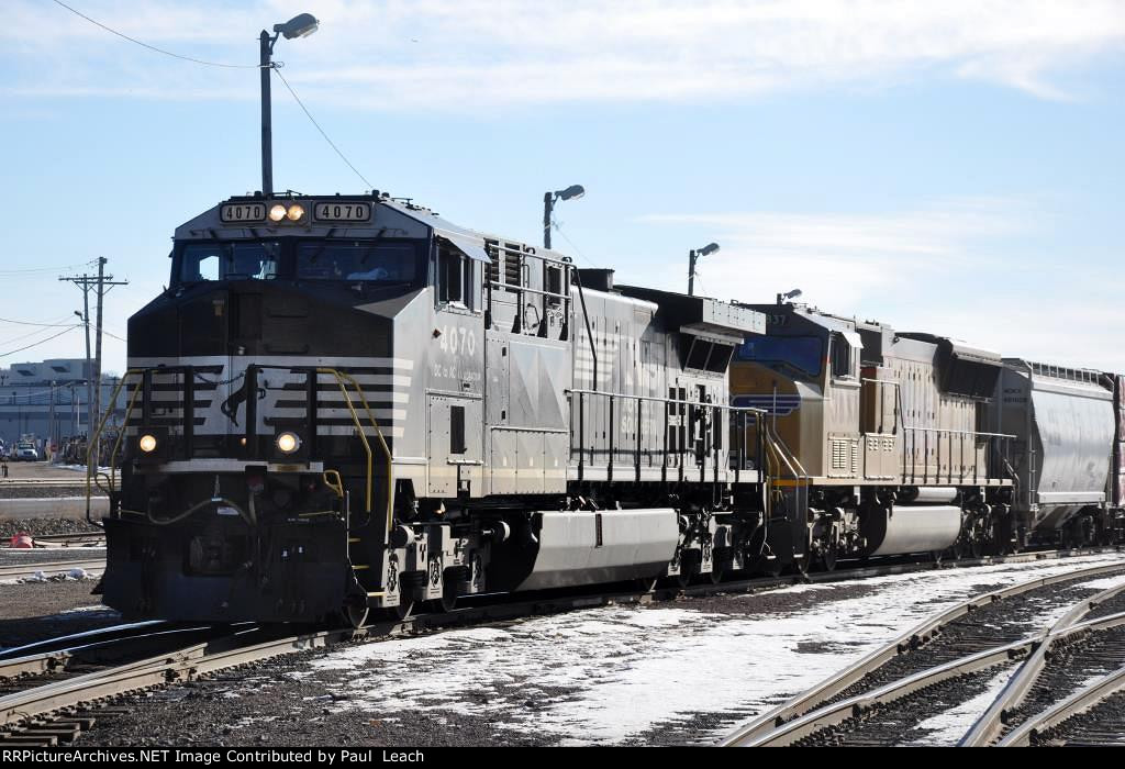 Westbound manifest prepares to depart Belt Yard